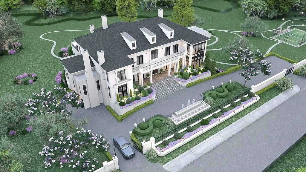 The Highclaire on Strait Lane, Dallas, a Magnificent Manse Exuding Unparalleled Privacy and Serenity