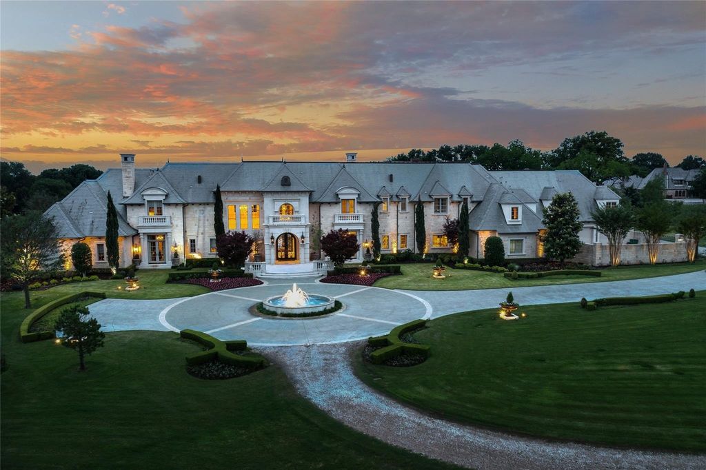 Chateau Lumier, a Truly Picturesque McKinney Estate Boasts Exquisite Architectural Detailing for Sale at $9,995,000