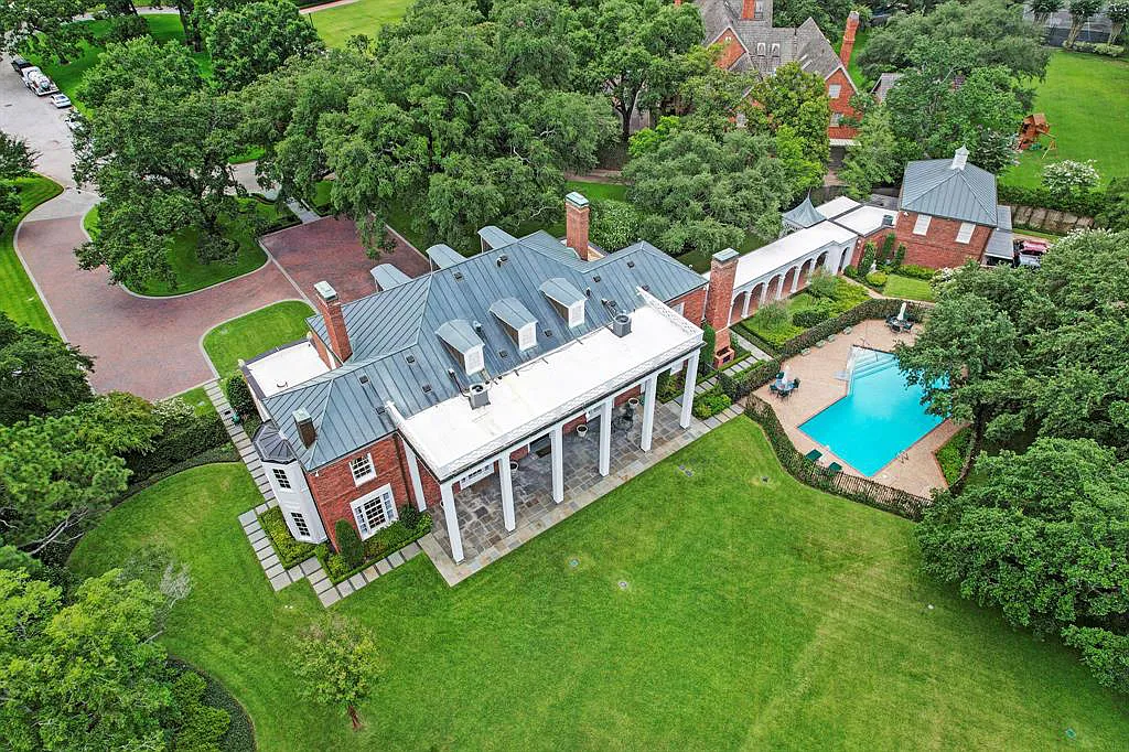 The Stately Houston Residence Showcases a Dignified Design by Acclaimed Architect, Birdsall P. Briscoe Asked $13.5 Million