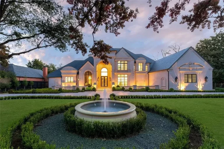 Preston Hollow Gated Masterpiece in Resort-style Style Boasts Spectacular Luxury living