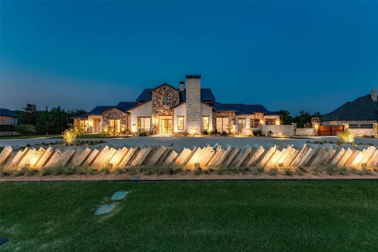 One of a Kind Art Custom Built House Prosper Estate Offers All Endless Amenities You Need Asking for $8,250,000
