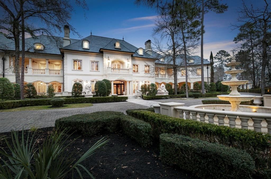 At the woodlands texas opulent mansion filled with grace and timeless architectural detail listed at 13 million 3