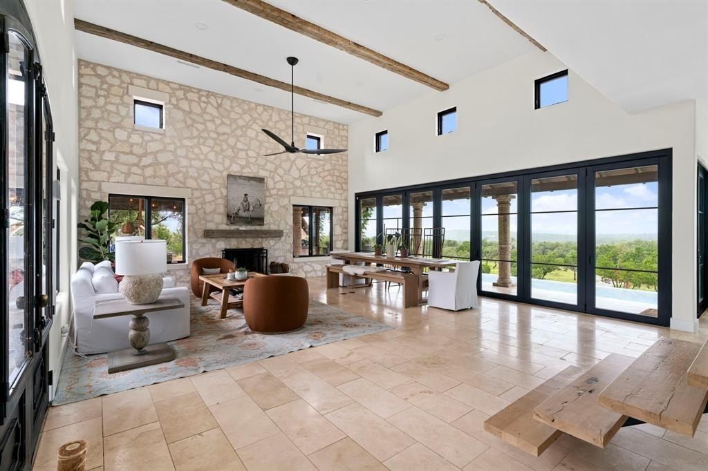 Captivating blend of modern and rustic italian farmhouse retreat in scenic hill country spicewood now available for 3. 2 million 10