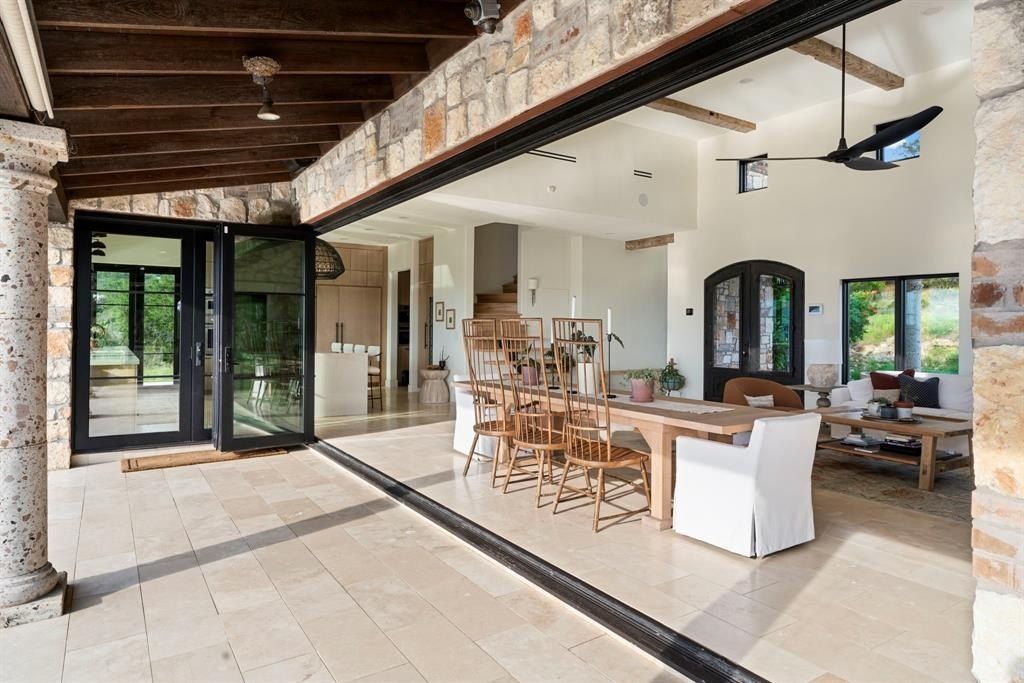 Captivating blend of modern and rustic italian farmhouse retreat in scenic hill country spicewood now available for 3. 2 million 24