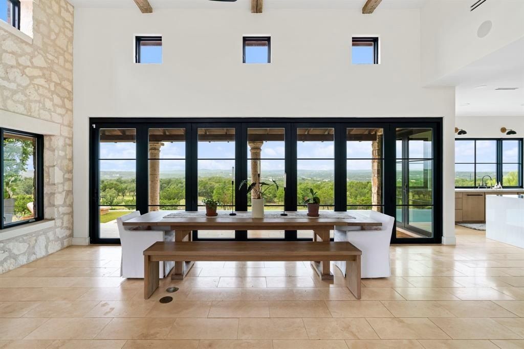 Captivating blend of modern and rustic italian farmhouse retreat in scenic hill country spicewood now available for 3. 2 million 4