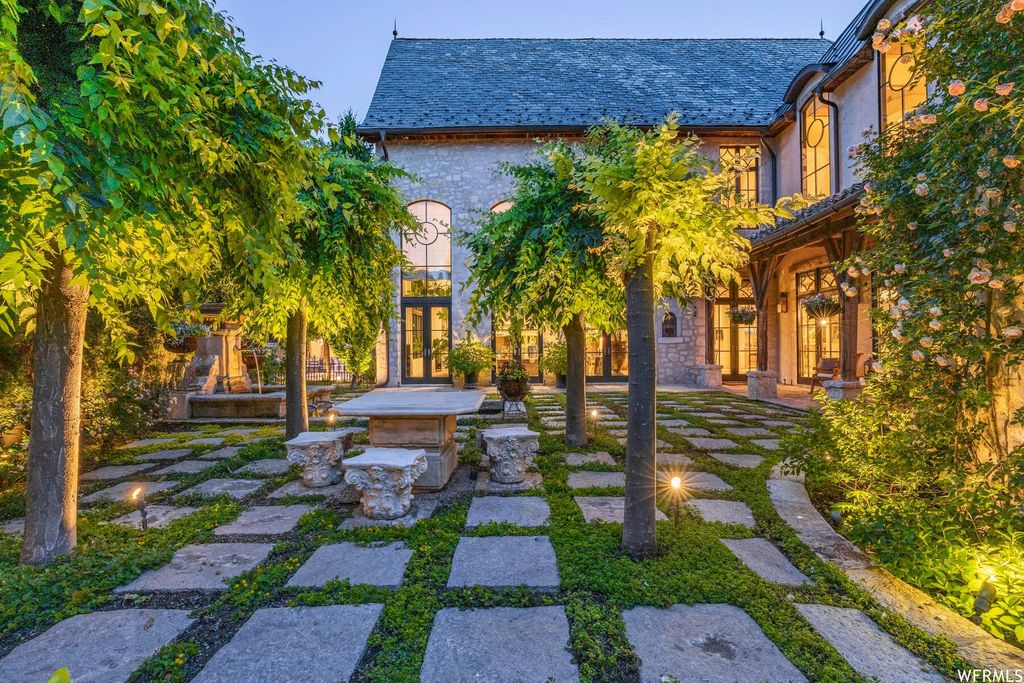 Captivating french inspired estate a timeless masterpiece in utahs heart offered at 7. 8 million 32
