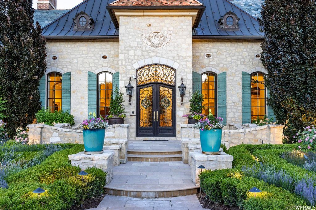 Captivating french inspired estate a timeless masterpiece in utahs heart offered at 7. 8 million 49