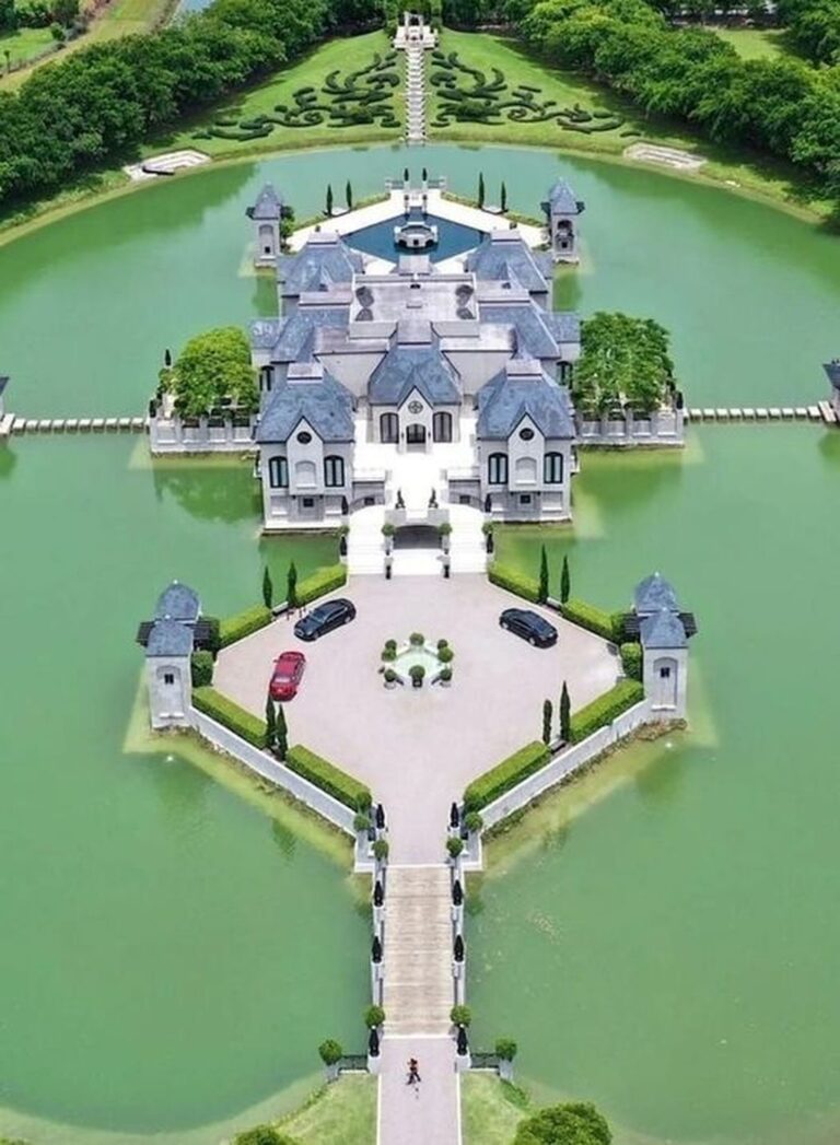 Captivating Homestead, Florida Residence: A Contemporary French Château Reflecting by the Lakeshore, Priced at $21.8 Million