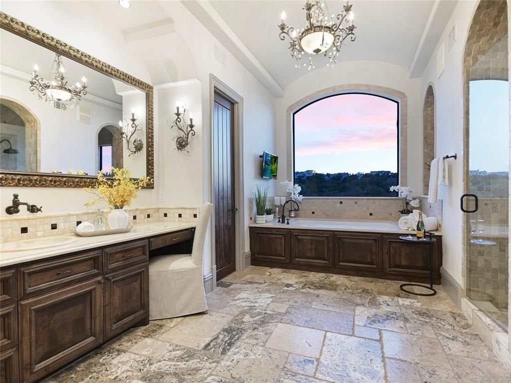 Captivating mediterranean santa barbara style residence with marina views in austin texas priced at 4848350 16