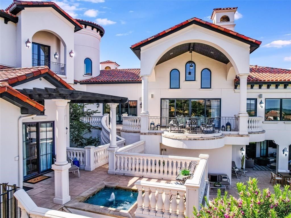 Captivating mediterranean santa barbara style residence with marina views in austin texas priced at 4848350 39