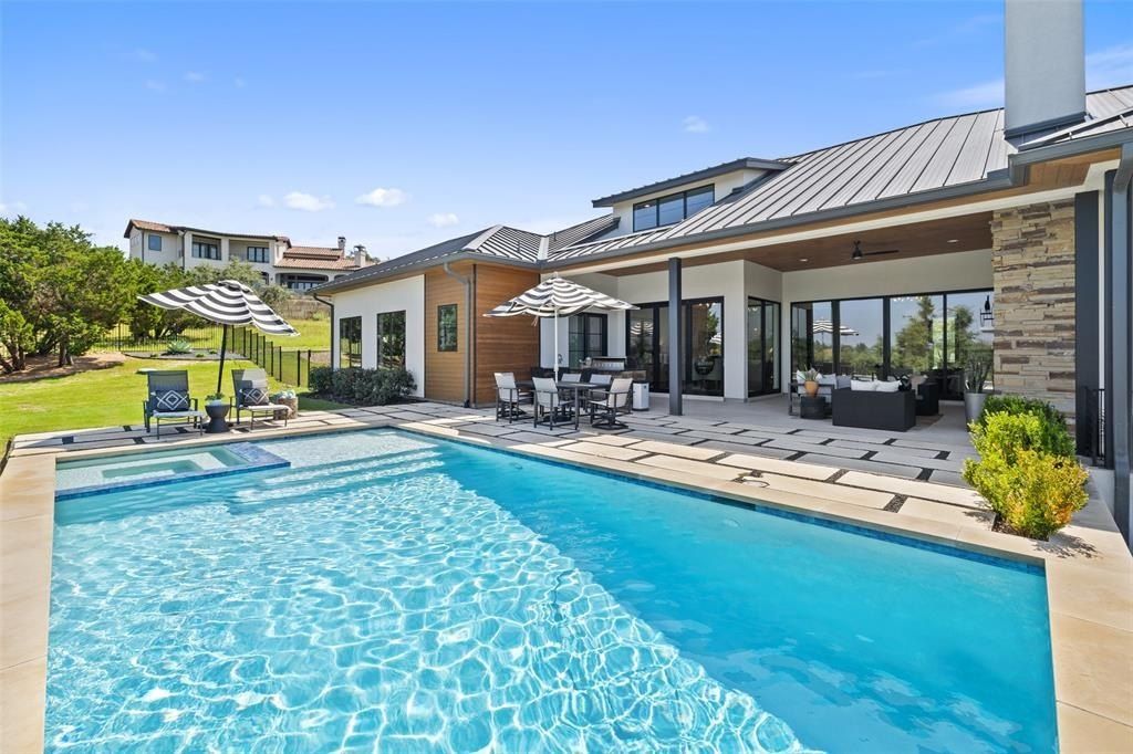 Elegant contemporary home inspired by hill country living in austin priced at 2. 499 million 36