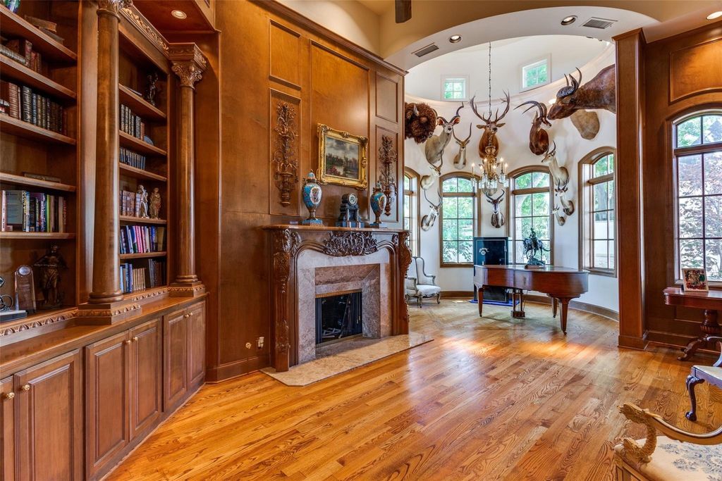 Elegant french chateau captivating mira vista estate in fort worth texas now available for 3. 95 million 19