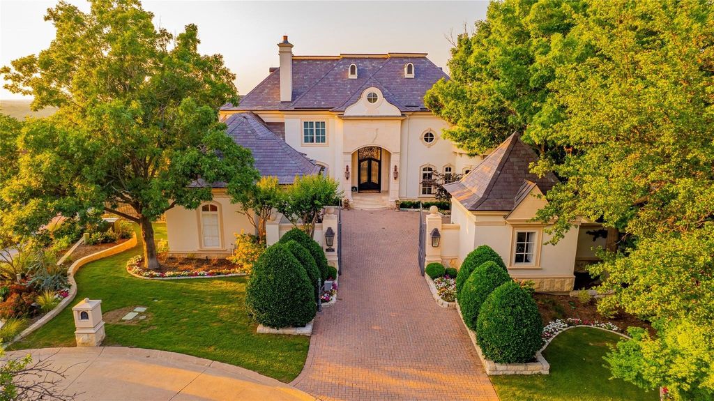 Elegant french chateau captivating mira vista estate in fort worth texas now available for 3. 95 million 2