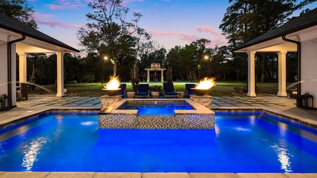 Elegant grand estate with traditional charm for private entertaining in the woodlands texas listed at 4. 35 million 43
