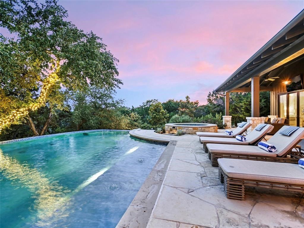 Elegant hilltop custom home in gated waterfront community of spicewood offered at 3. 195 million 29