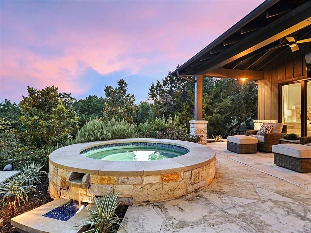 Elegant hilltop custom home in gated waterfront community of spicewood offered at 3. 195 million 31