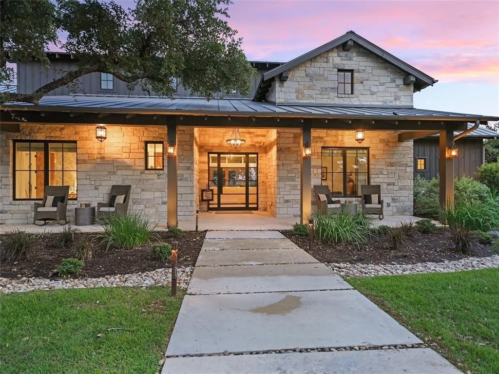 Elegant hilltop custom home in gated waterfront community of spicewood offered at 3. 195 million 4