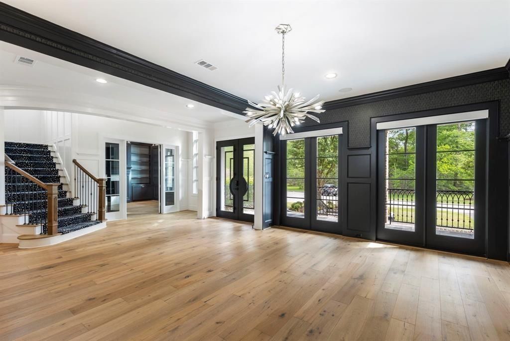 Elegant modern residence with timeless charm in the woodlands texas offered at 2. 999 million 7 2