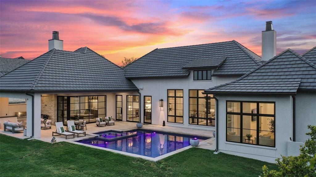 Elegant single-story transitional home with santa barbara flair hits the austin, texas market at $3. 1 million