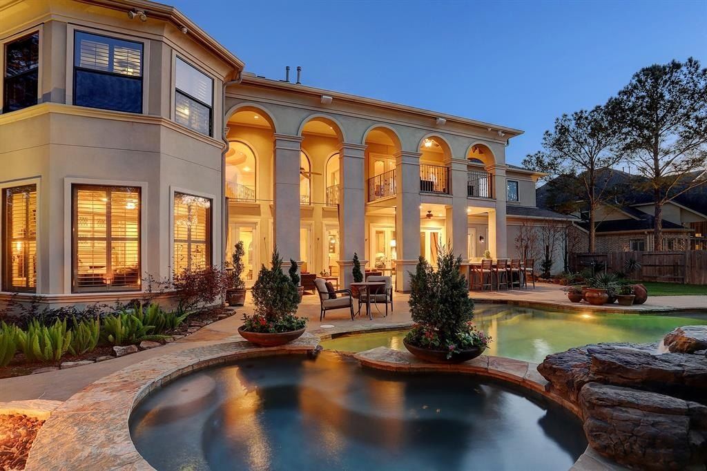 Embrace luxury mediterranean masterpiece awaits in gated cinco ranch katy texas listed at 1. 549 million 2