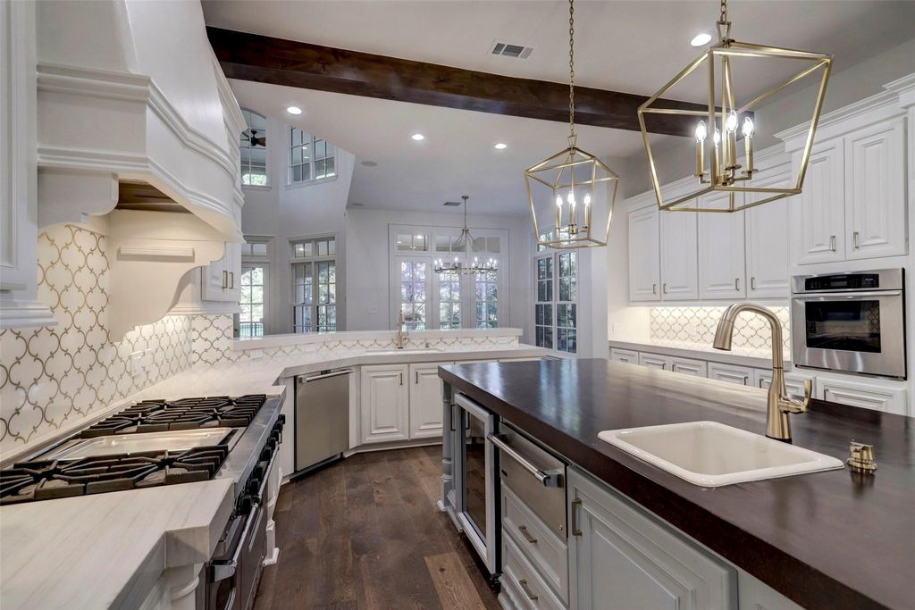 European inspired jeff paul custom home fully renovated offered at 3. 6 million in the woodlands texas 15