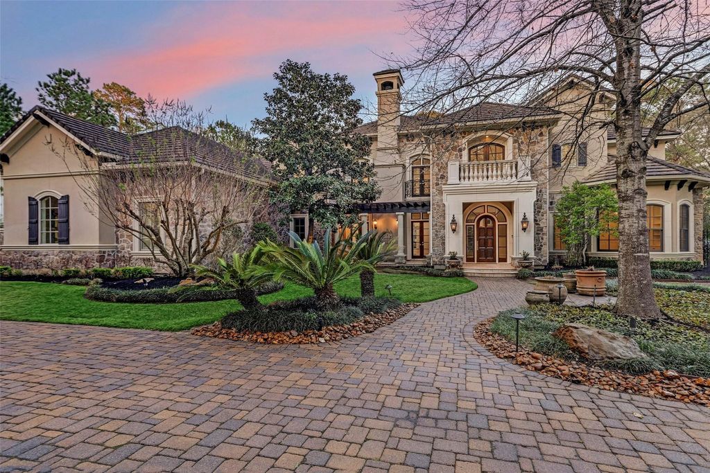 European inspired jeff paul custom home fully renovated offered at 3. 6 million in the woodlands texas 48
