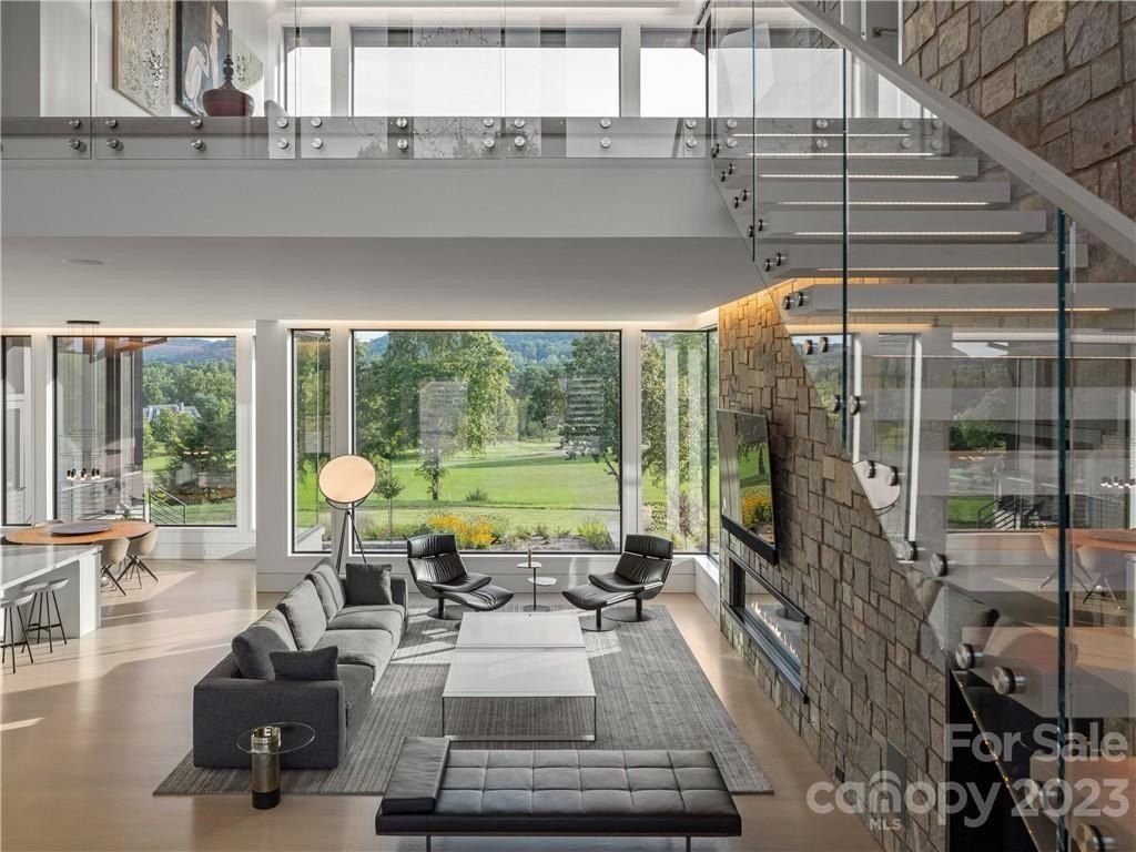 Exceptional modern luxury residence in the cliffs at walnut cove north carolina priced at 12. 995 million 8