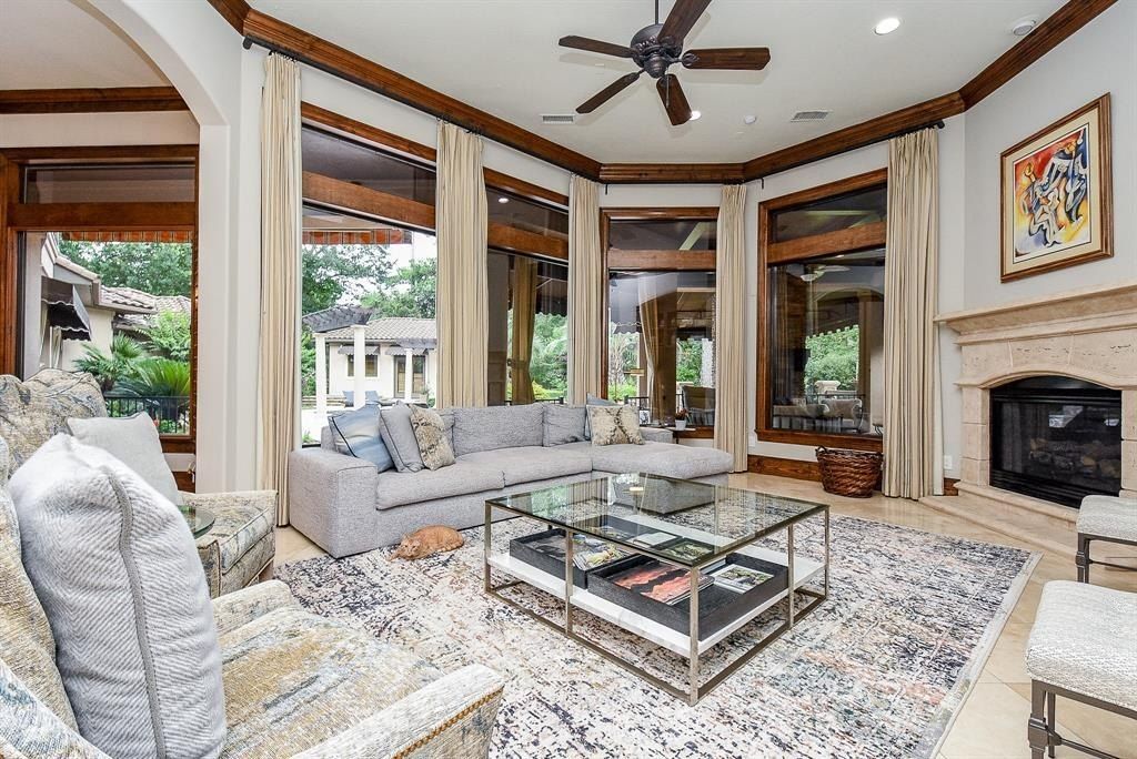 Exquisite living on expansive one acre estate in the woodlands texas ideal for entertaining listed at 2. 975 million 13