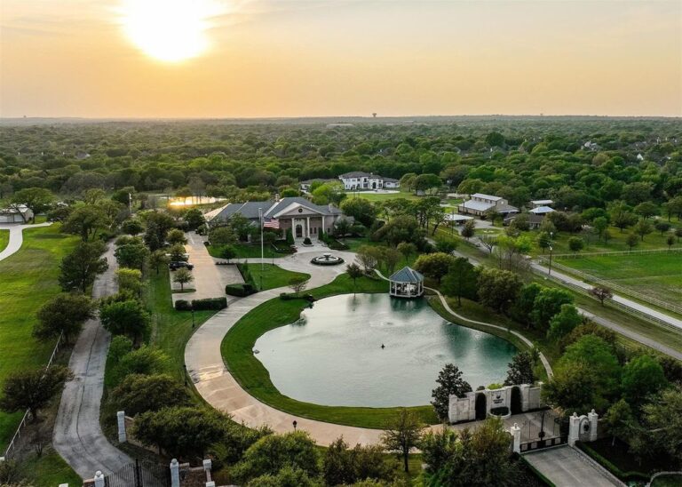 Exquisite Southlake Estate: $7.75 Million for a Breathtaking Home with Stocked Pond, Tranquil Fountain, and Private Gazebo