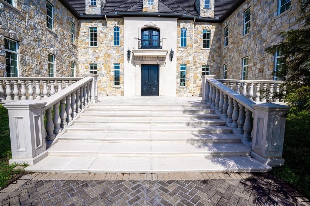 French estate in richmond showcasing expert craftsmanship in concrete steel and stone priced at 2. 999 million 10