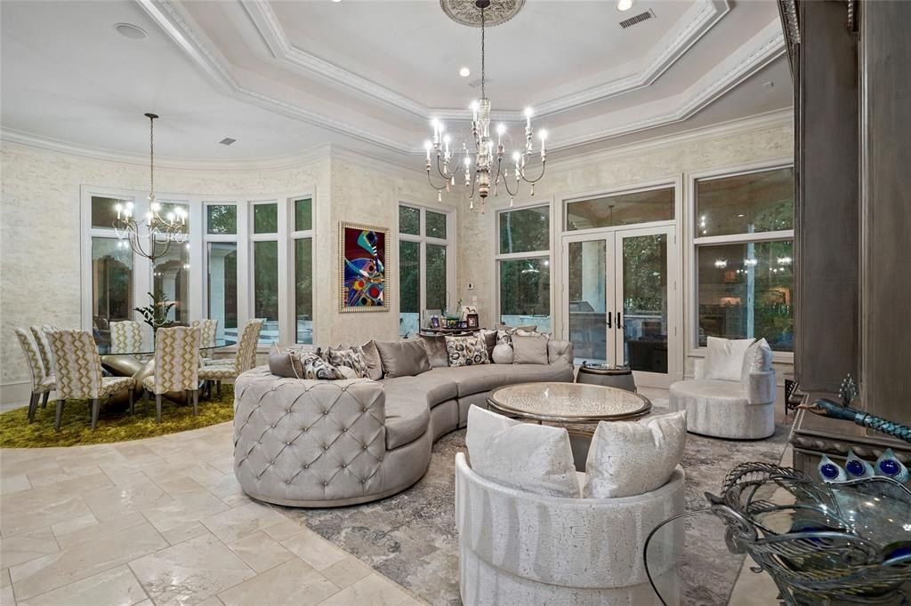 French manor in the woodlands texas enchanting vistas of verdant gardens luxurious architecture priced at 3. 295 million 13
