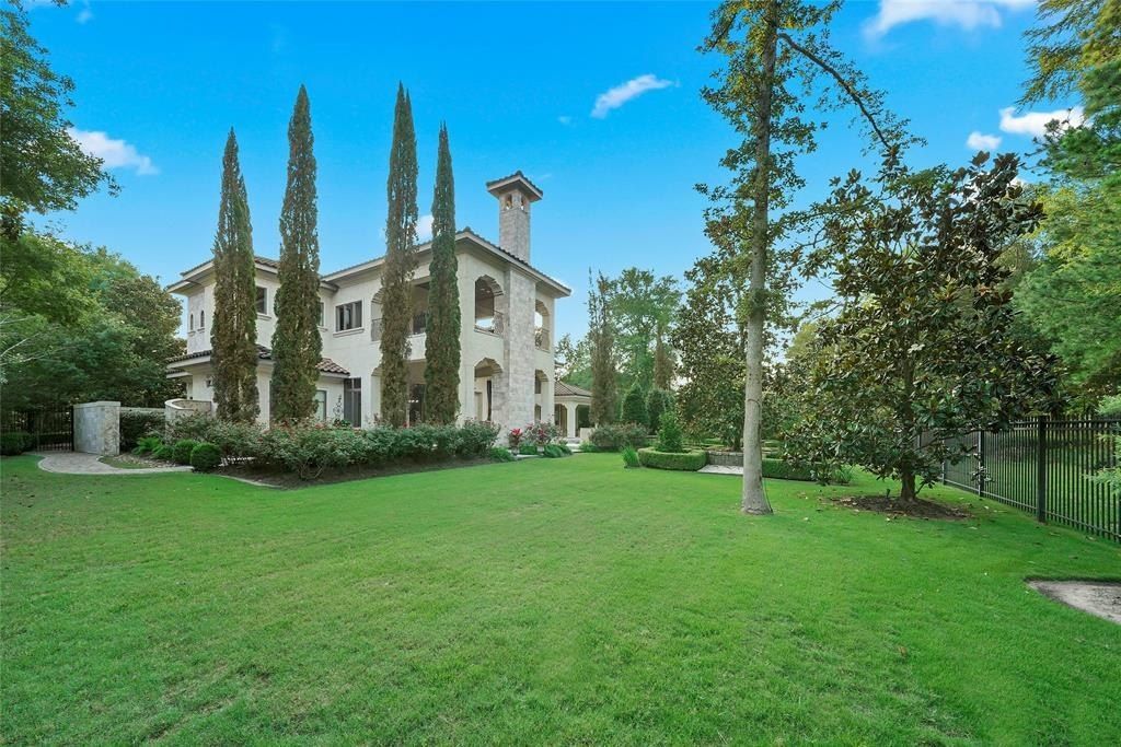French manor in the woodlands texas enchanting vistas of verdant gardens luxurious architecture priced at 3. 295 million 24