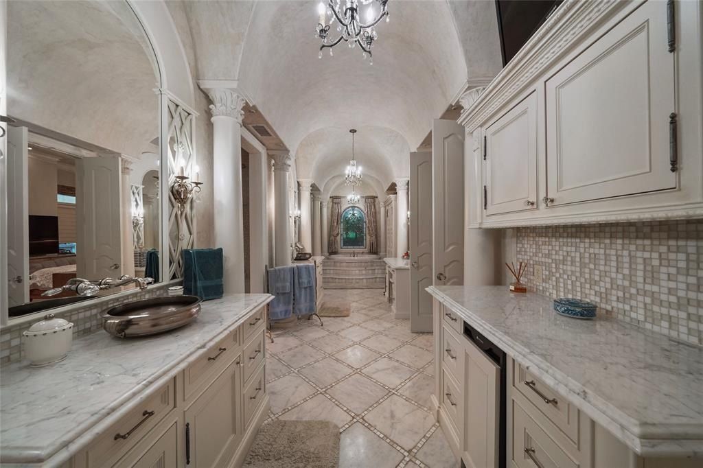 French manor in the woodlands texas enchanting vistas of verdant gardens luxurious architecture priced at 3. 295 million 29