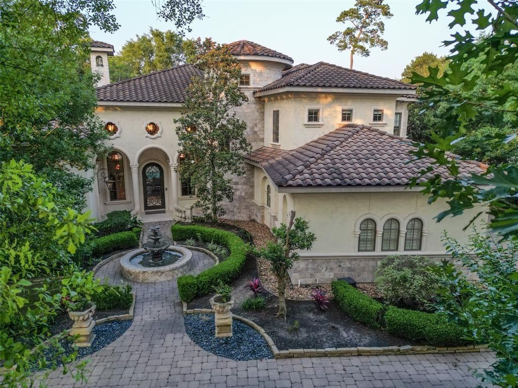 French manor in the woodlands texas enchanting vistas of verdant gardens luxurious architecture priced at 3. 295 million 50