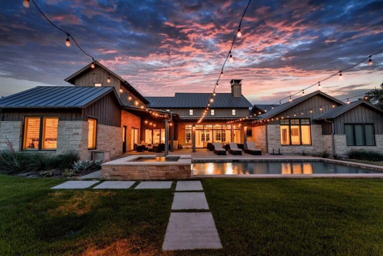Luxury and Serenity Unite: Captivating 1 Acre Home Nestled in Spicewood, Now Available for $3.195 Million