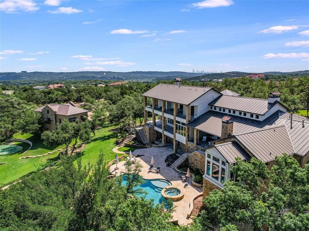 Magnificent estate with private par 3 golf course and breathtaking views in austin, texas - priced at $9. 999 million