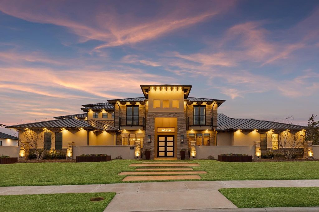 Majestic hilltop retreat: luxurious 1 acre home in gated hills of kingswood, frisco, texas priced at $6. 95 million