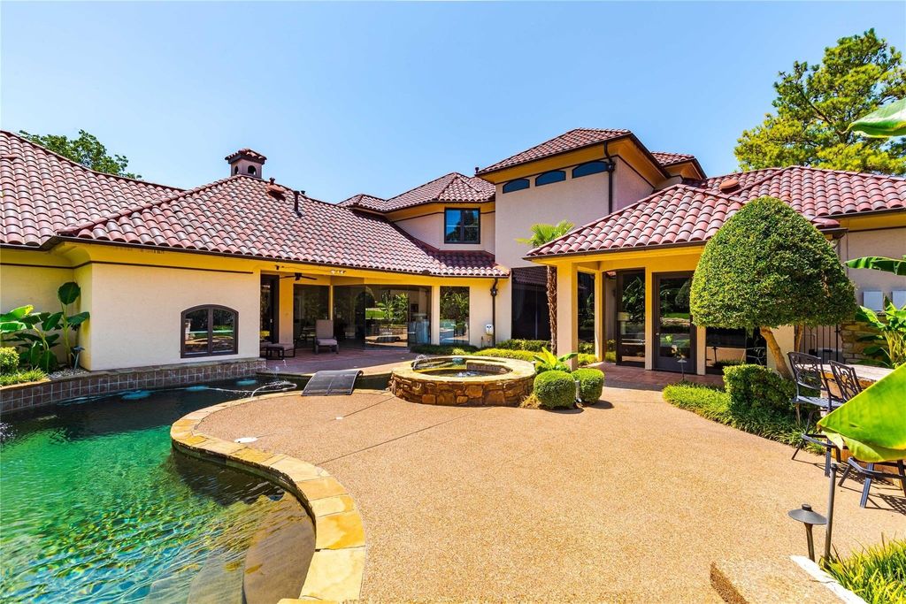 Mediterranean haven in prestigious montclair parc colleyville priced at 2. 5 million and showcasing enchanting views 12