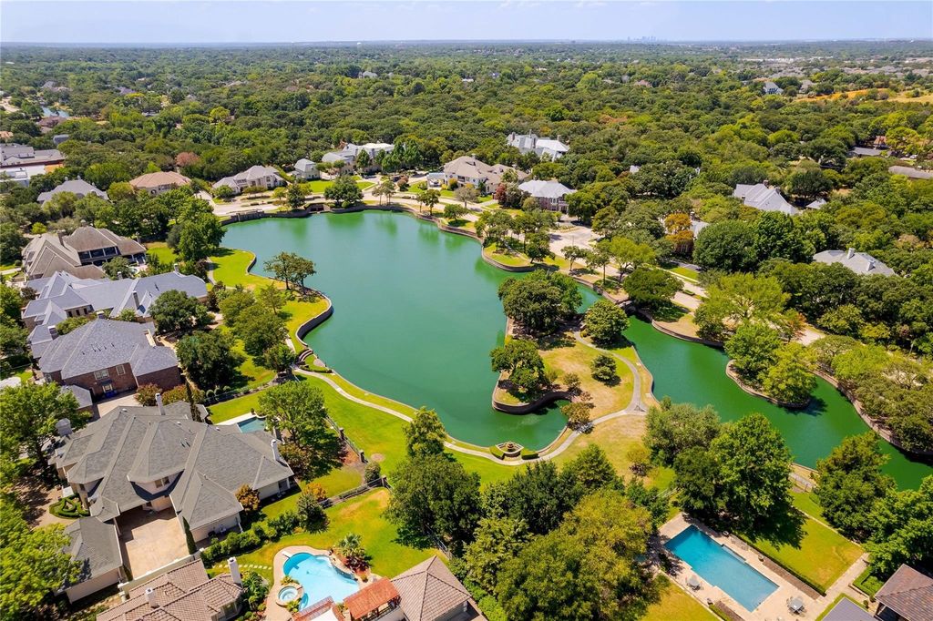 Mediterranean haven in prestigious montclair parc colleyville priced at 2. 5 million and showcasing enchanting views 17