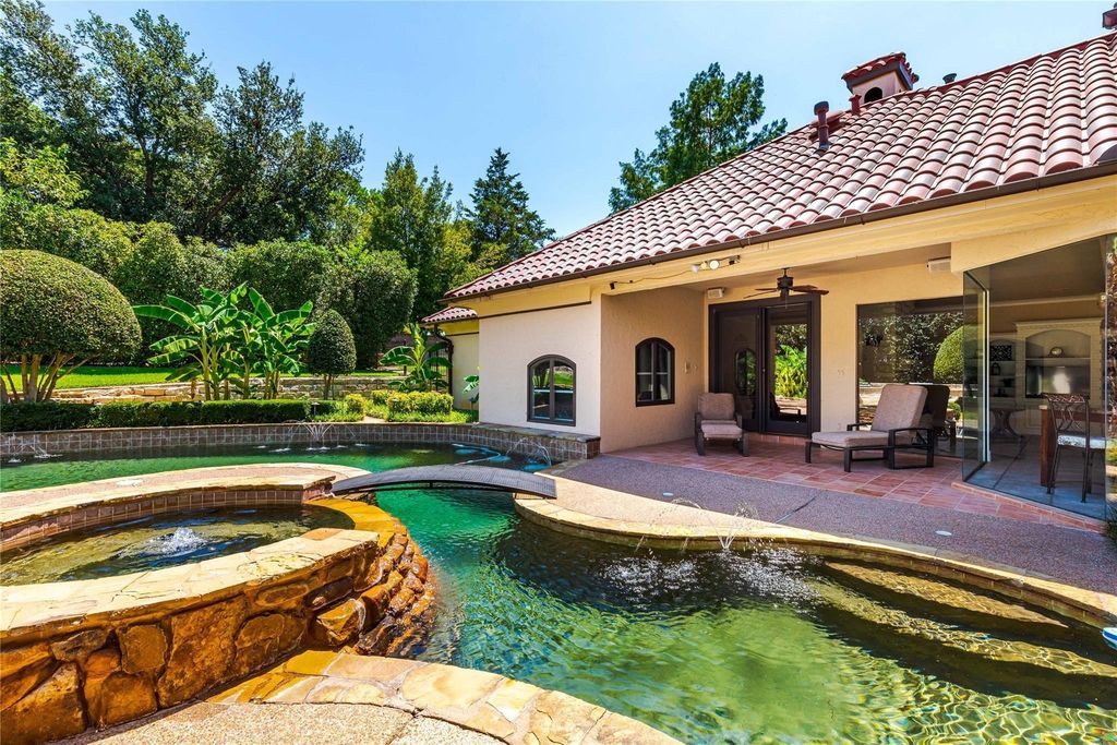 Mediterranean haven in prestigious montclair parc colleyville priced at 2. 5 million and showcasing enchanting views 5