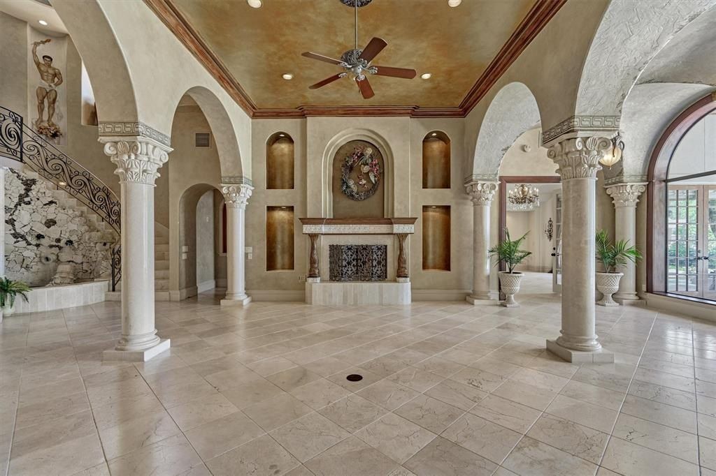 Mediterranean waterfront villa on lake conroe in montgomery asking 4. 495 million 18