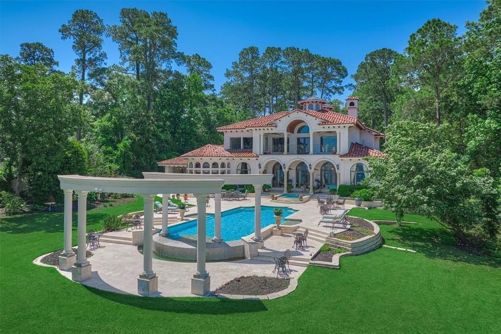 Mediterranean waterfront villa on lake conroe in montgomery asking 4. 495 million 6