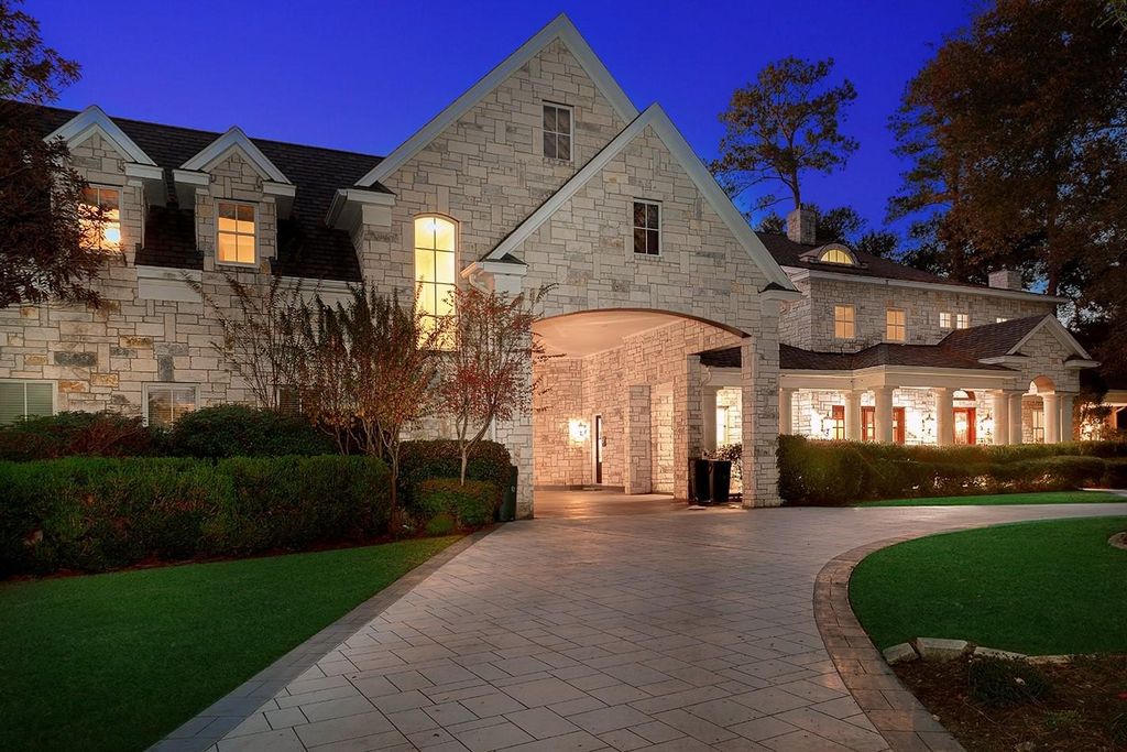 Opulent golf course view estate in exclusive carlton woods gated community the woodlands tx offered at 3. 725 million 2