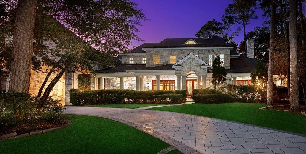 Opulent golf course view estate in exclusive carlton woods gated community the woodlands tx offered at 3. 725 million 3