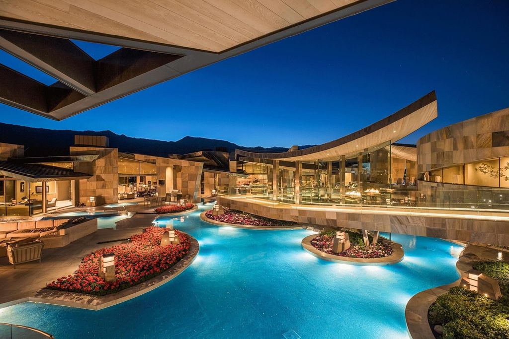 Palm desert california spectacular estates breathtaking views oscillating water pools 28