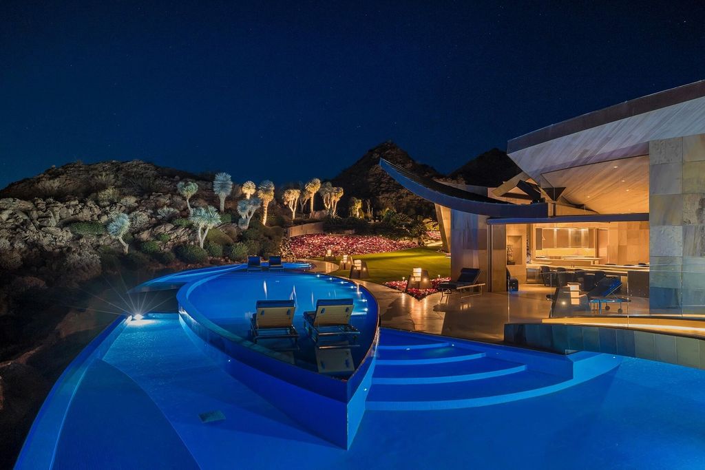 Palm desert california spectacular estates breathtaking views oscillating water pools 41