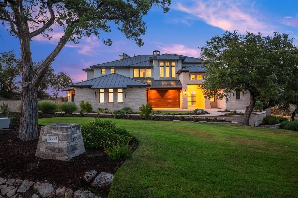 Panoramic lake travis views from this prime waterfront home in spicewood listed at 6 million 1