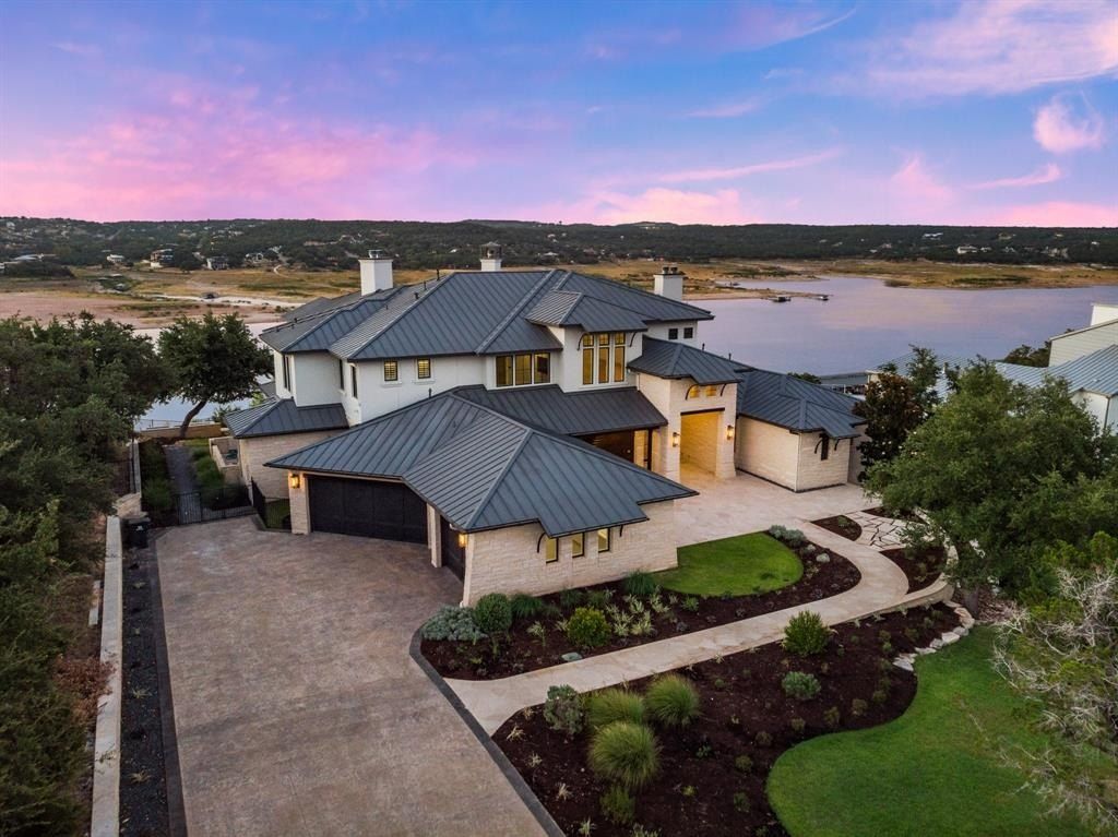 Panoramic lake travis views from this prime waterfront home in spicewood listed at 6 million 4