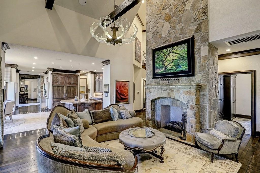 Resort style home showcasing breathtaking views of jack nicklaus signature golf course in the woodlands texas listed for 4. 8 million 42