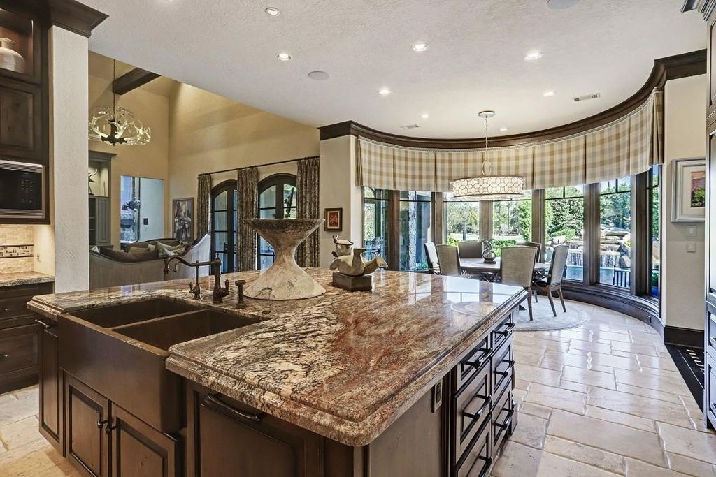 Resort style home showcasing breathtaking views of jack nicklaus signature golf course in the woodlands texas listed for 4. 8 million 44